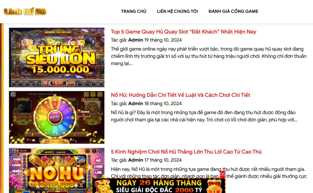 Nổ hũ là game chơi được đánh giá cao