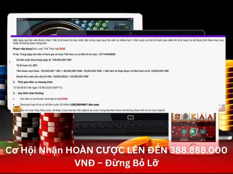 Cơ Hội Nhận HOÀN CƯỢC